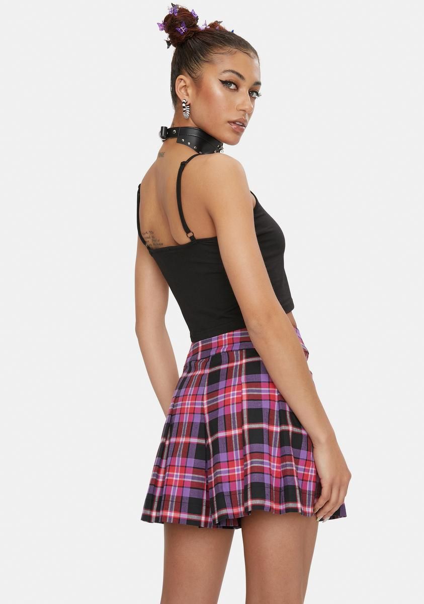 Pink Bug Off Skort sold by Dolls Kill product image thumbnail 4