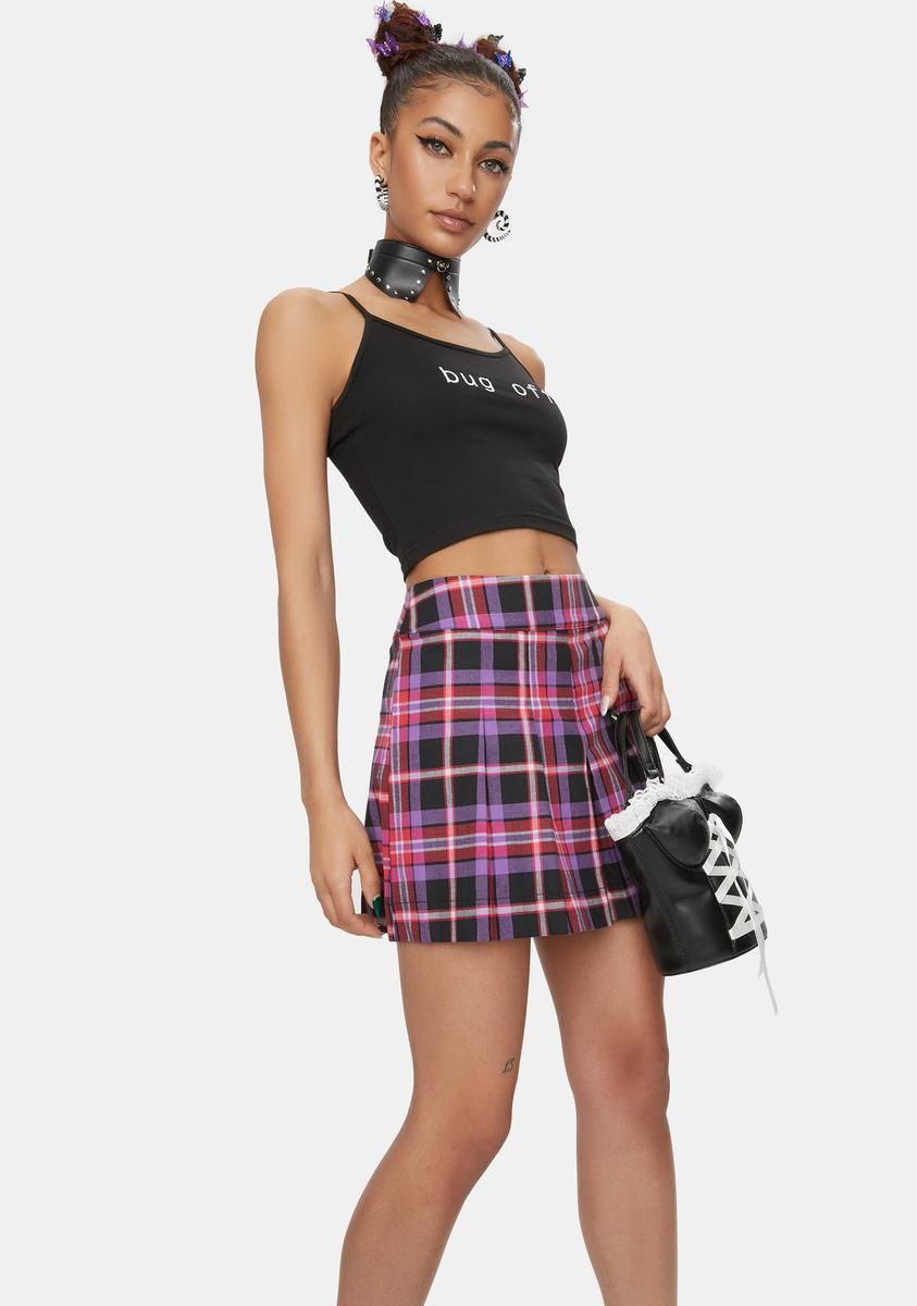 Pink Bug Off Skort sold by Dolls Kill product image thumbnail 2