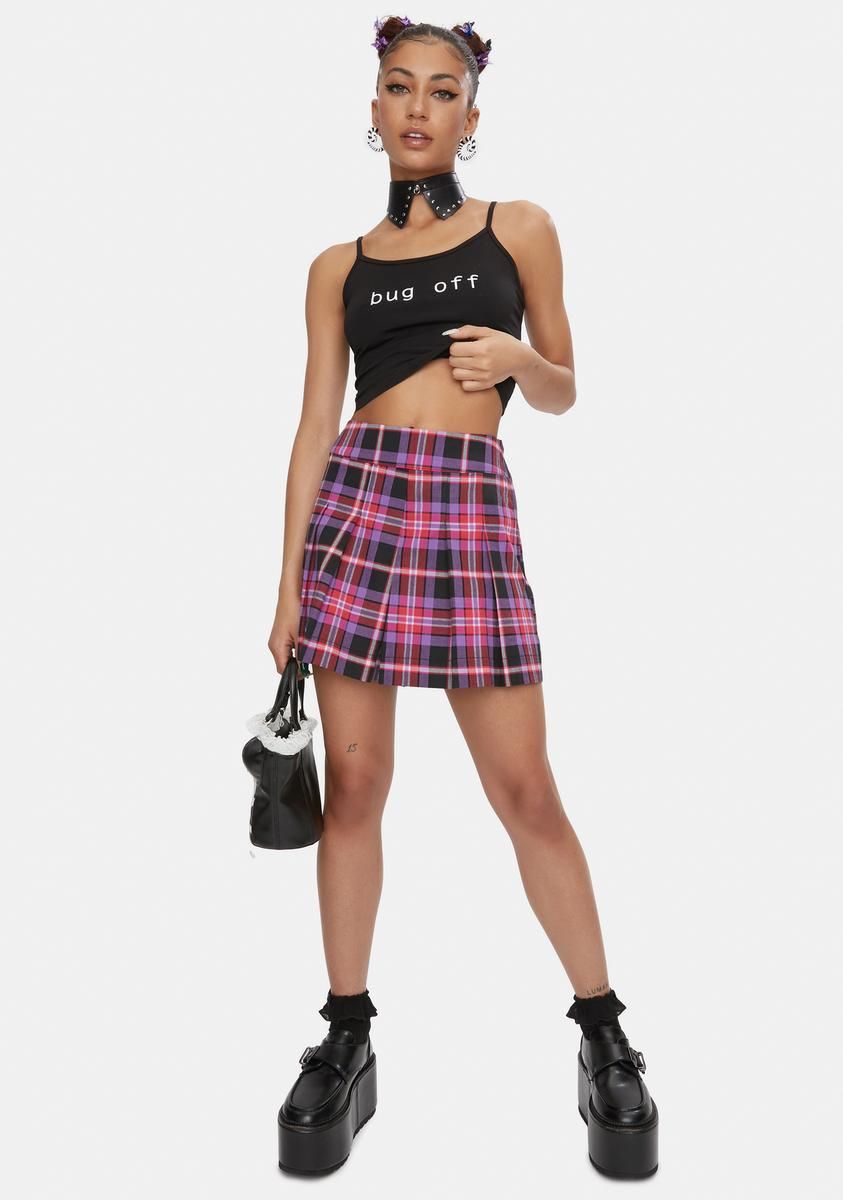 Pink Bug Off Skort sold by Dolls Kill product image thumbnail 3