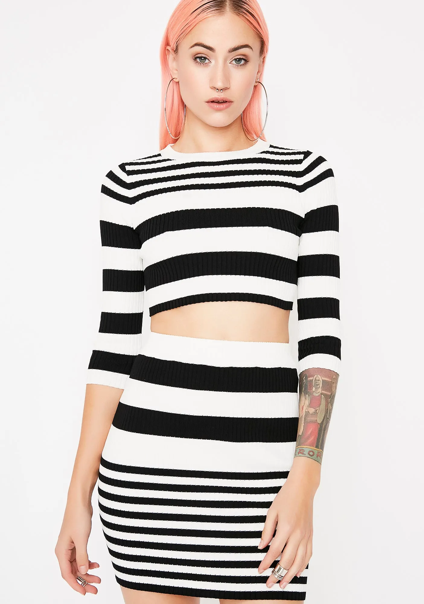 Joyride Striped Set sold by Dolls Kill