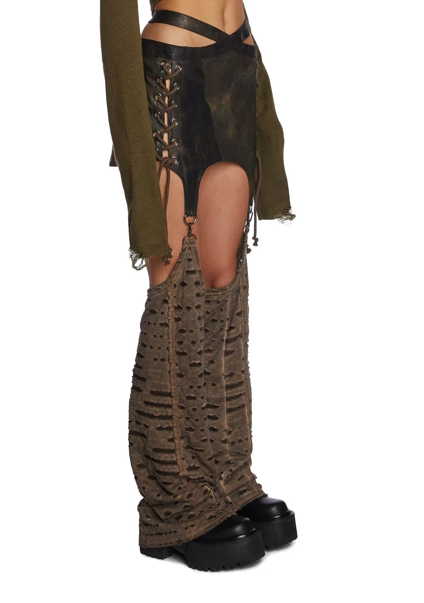 Echo Skirt With Leg Warmers sold by Dolls Kill product image thumbnail 4