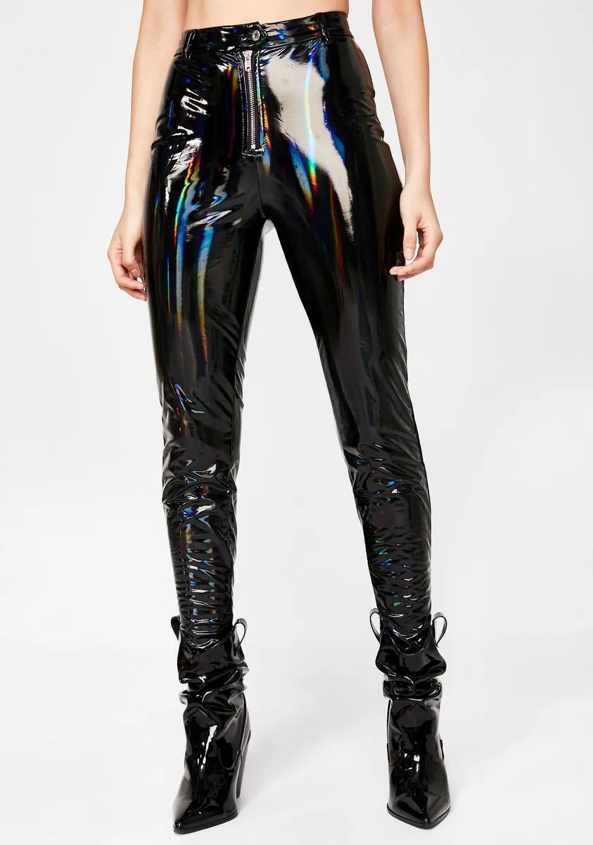 Space Riot Holographic Pants sold by Dolls Kill