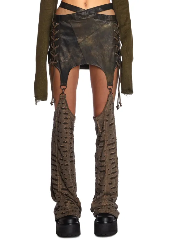 Echo Skirt With Leg Warmers sold by Dolls Kill