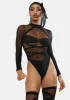 Tease Me Please Me Bodysuit Set sold by Dolls Kill