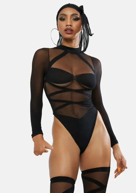 Tease Me Please Me Bodysuit Set sold by Dolls Kill