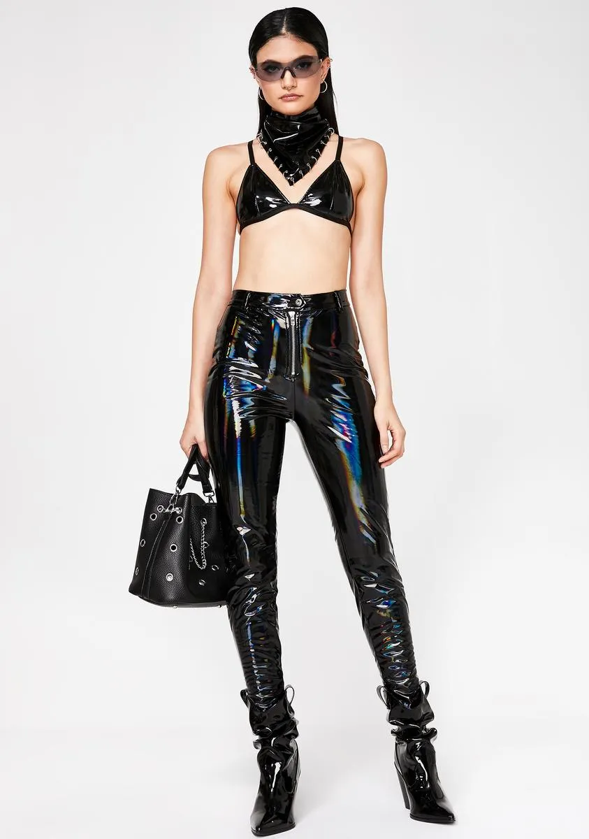 Space Riot Holographic Pants sold by Dolls Kill product image thumbnail 3