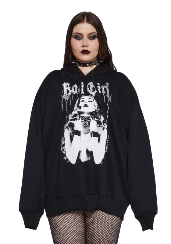 Plus Your Naughty Type Oversized Hoodie sold by Dolls Kill