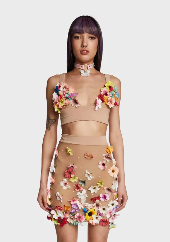Flower Power Bralette sold by Dolls Kill
