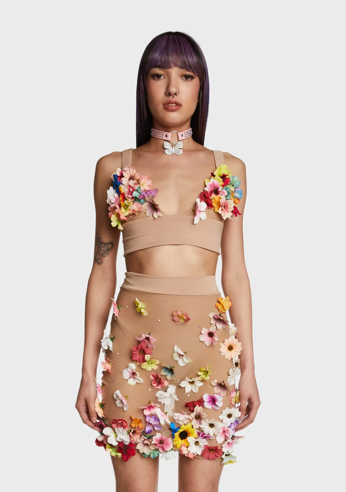 Flower Power Bralette sold by Dolls Kill