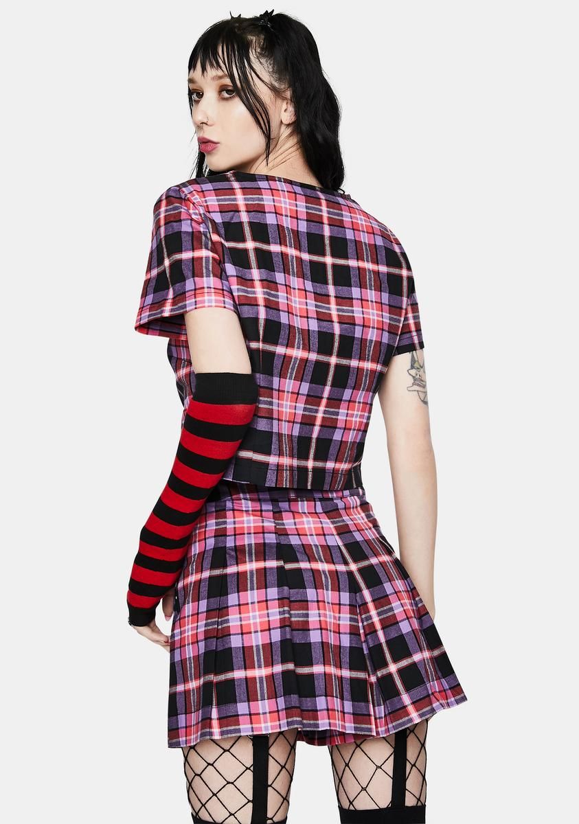 Purple Bug Off Skort sold by Dolls Kill product image thumbnail 4