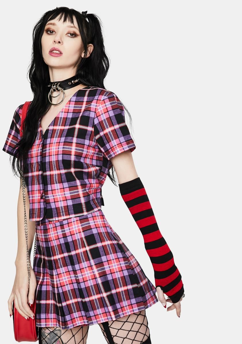 Purple Bug Off Skort sold by Dolls Kill product image thumbnail 2