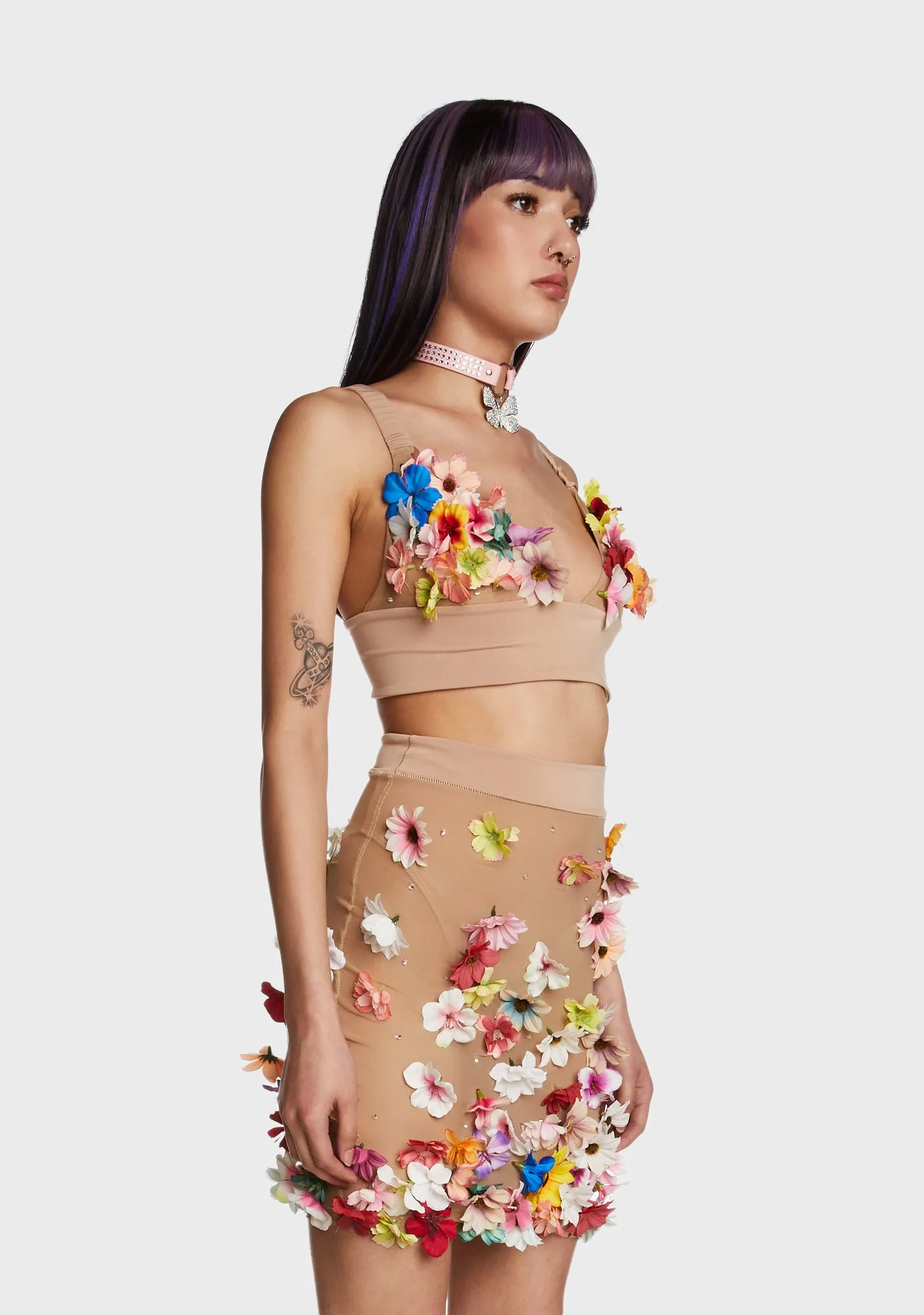 Flower Power Bralette sold by Dolls Kill product image thumbnail 3
