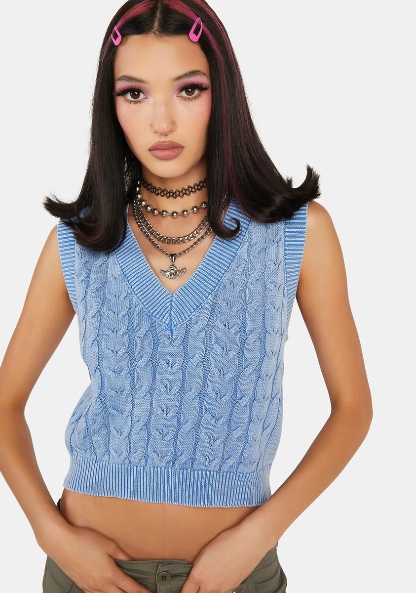 Work Smarter Sweater Vest sold by Dolls Kill