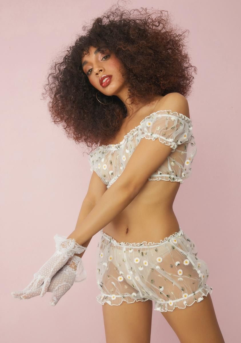 Come Away With Me Mesh Bloomers sold by Dolls Kill product image thumbnail 2