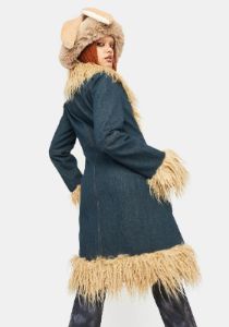 Never Growing Up Denim Coat sold by Dolls Kill