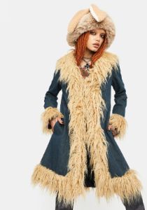 Never Growing Up Denim Coat sold by Dolls Kill
