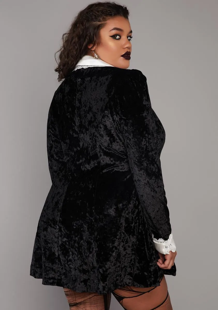 Plus Last Days Velvet Mini Dress sold by Dolls Kill product image thumbnail 4