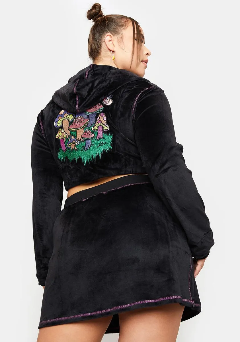 Plus Mind Trip Velour Mini Skirt sold by Dolls Kill product image thumbnail 4