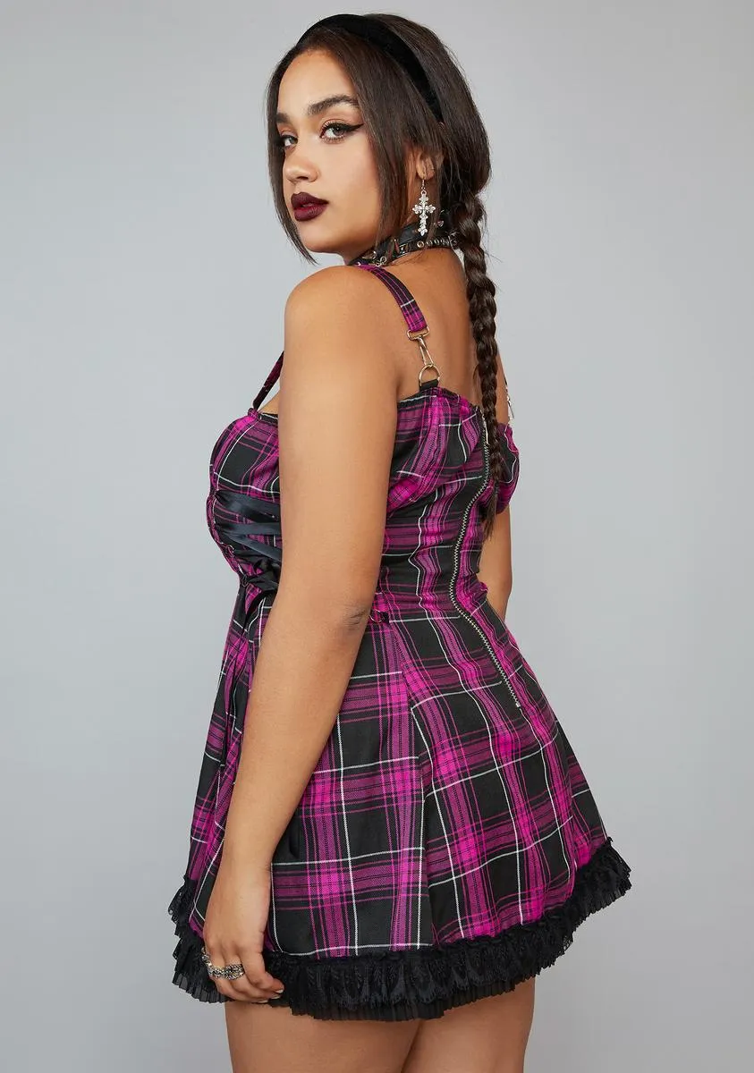 Plus Diva Charm School Dropout Plaid Dress sold by Dolls Kill product image thumbnail 4