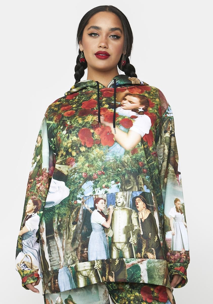 Plus Over The Rainbow Oversized Hoodie sold by Dolls Kill