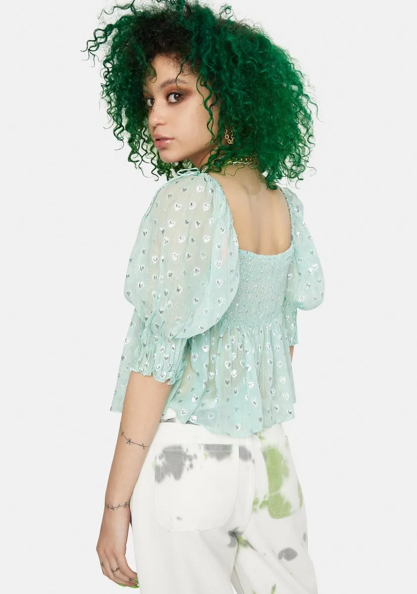 Jana Chiffon Blouse sold by Dolls Kill product image thumbnail 4