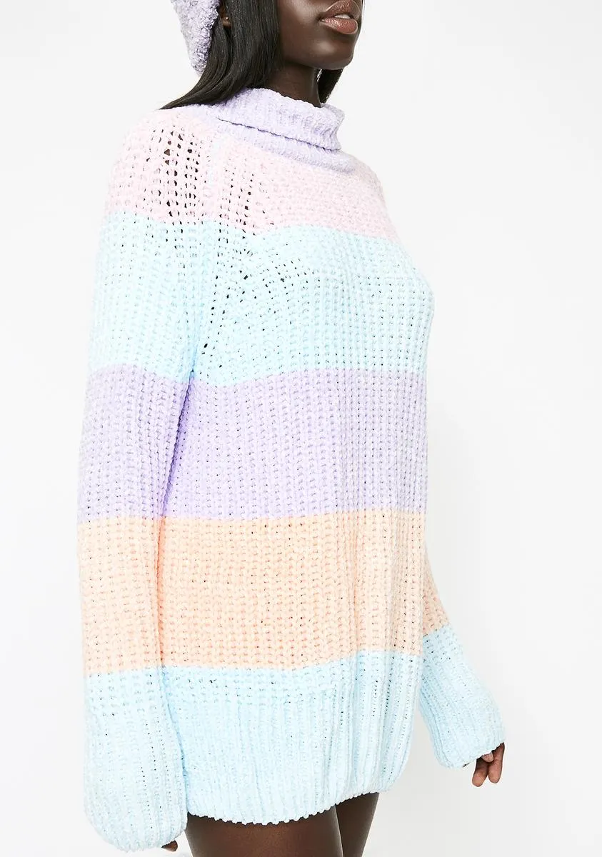 Pastel Sweetz Striped Sweater sold by Dolls Kill product image thumbnail 3