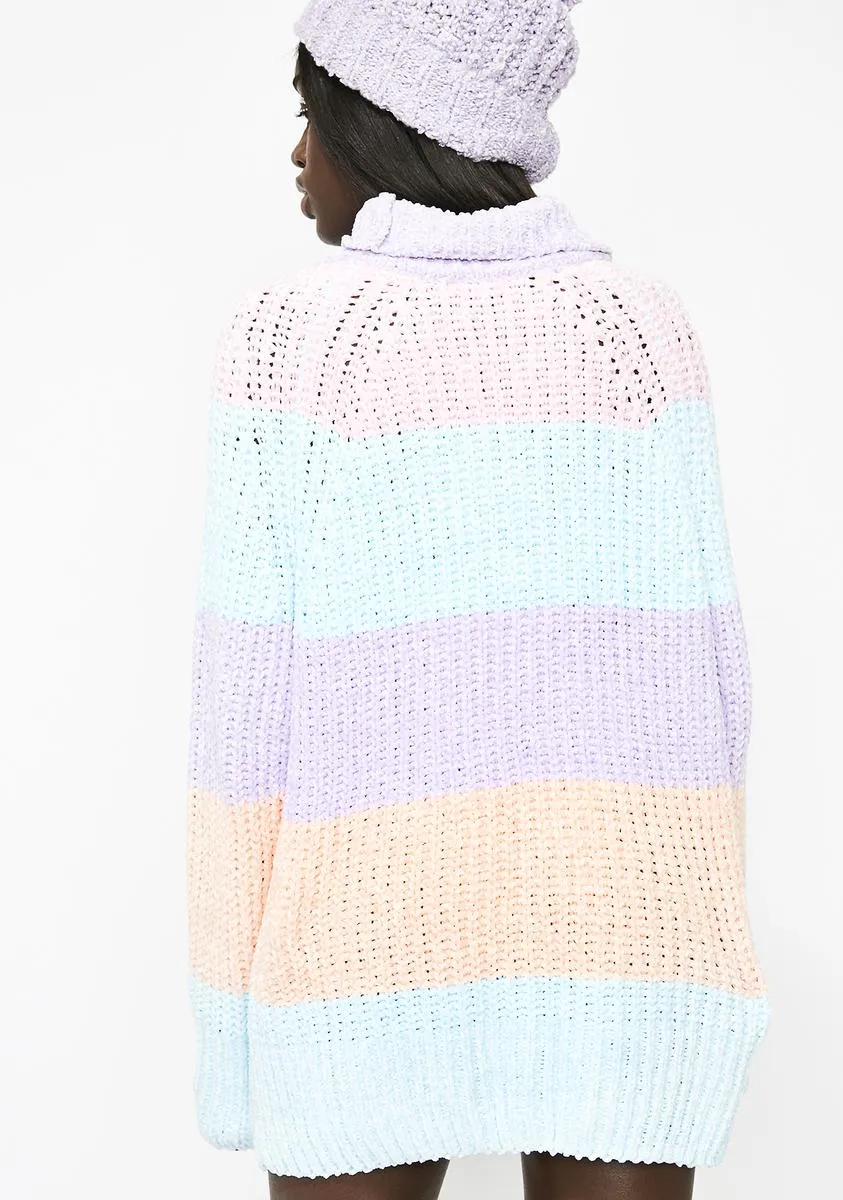 Pastel Sweetz Striped Sweater sold by Dolls Kill product image thumbnail 4