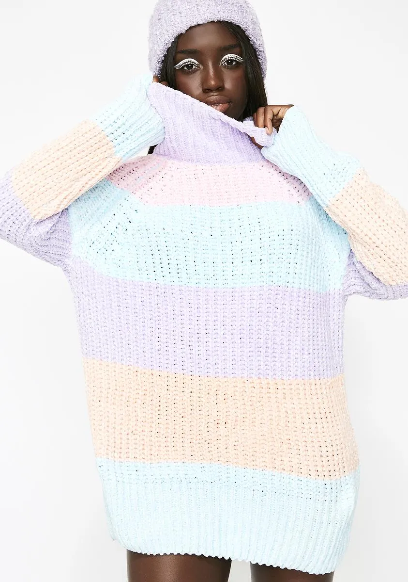 Pastel Sweetz Striped Sweater sold by Dolls Kill