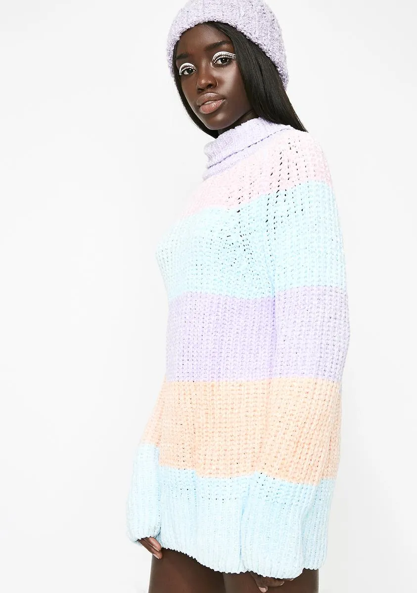 Pastel Sweetz Striped Sweater sold by Dolls Kill product image thumbnail 2