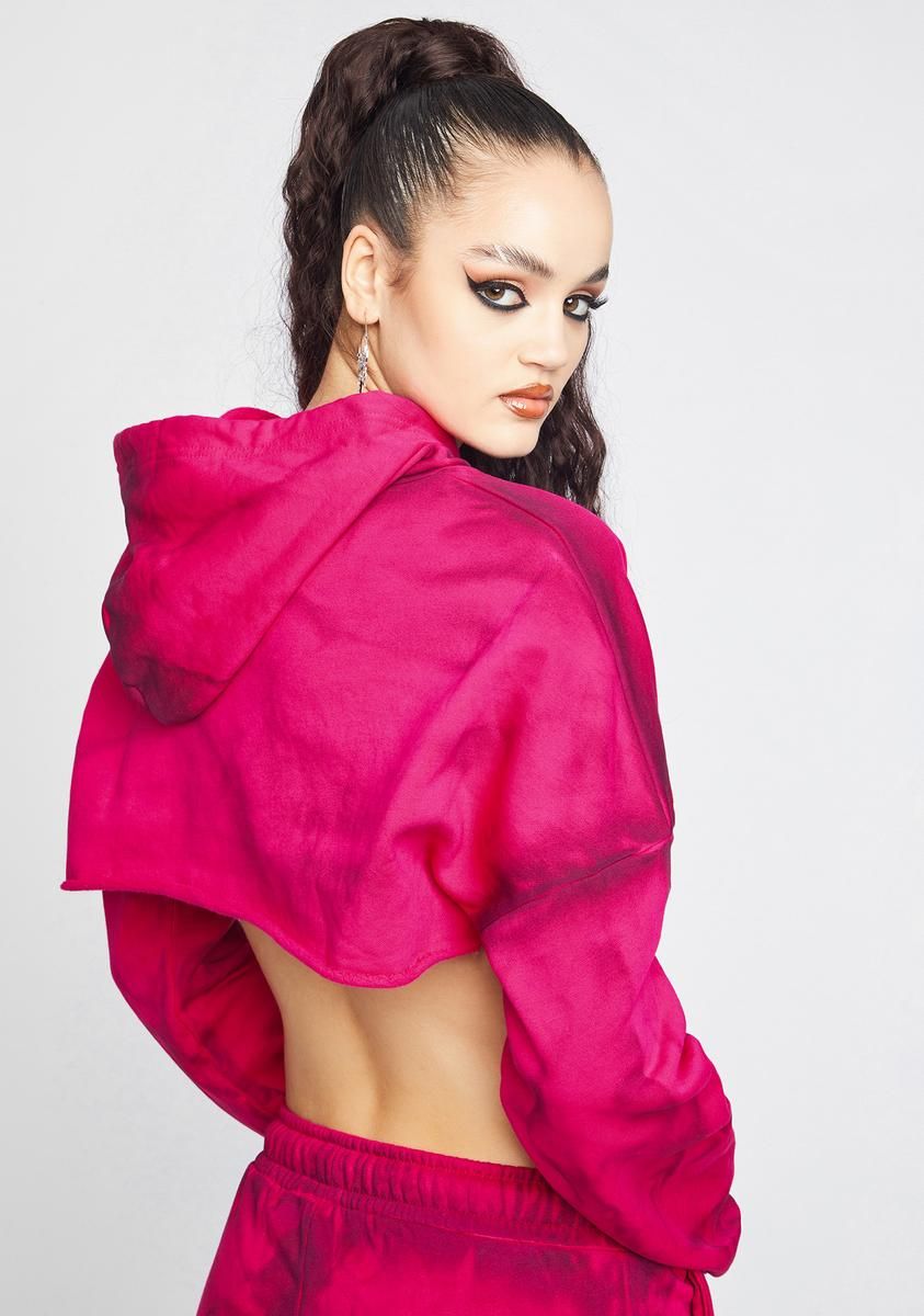 Rude Mood Crop Hoodie sold by Dolls Kill product image thumbnail 4