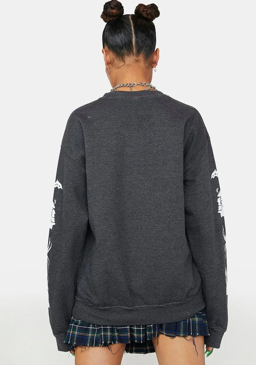 Goosebumps Spooky Sleeves Crewneck Sweater sold by Dolls Kill product image thumbnail 4
