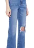 Distressed High Rise Flare Jeans sold by Dolls Kill