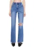 Distressed High Rise Flare Jeans sold by Dolls Kill