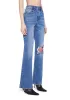 Distressed High Rise Flare Jeans sold by Dolls Kill