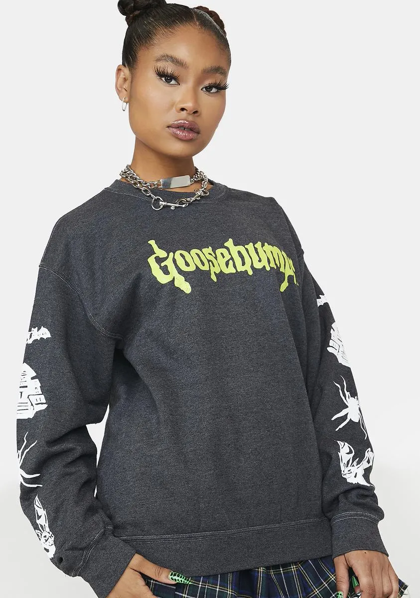 Goosebumps Spooky Sleeves Crewneck Sweater sold by Dolls Kill product image thumbnail 2
