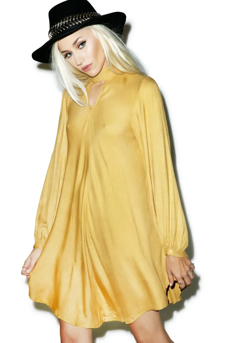 Goldenrod Marianne Faithful Dress sold by Dolls Kill product image thumbnail 4