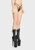 Penny Multi Strap Cut Out Thong sold by Dolls Kill