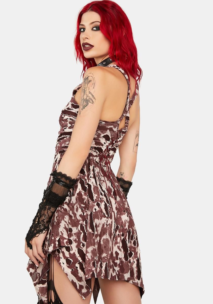 Bloody Halter Mini Dress sold by Dolls Kill product image thumbnail 4
