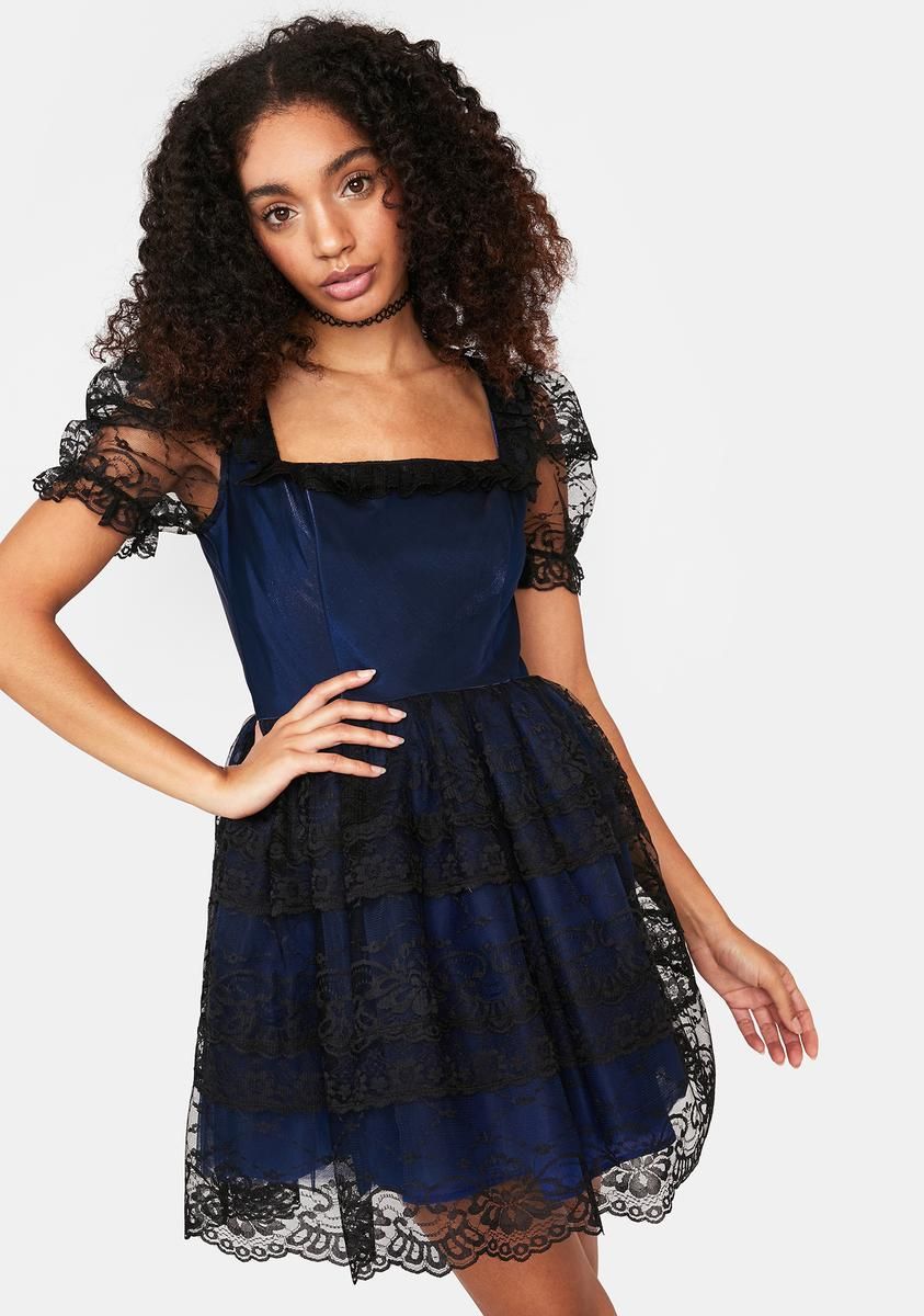 Dressed To Kiss Mini Dress sold by Dolls Kill