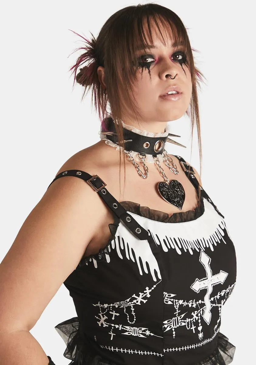 Plus Sending Prayerz Corset Top sold by Dolls Kill product image thumbnail 2