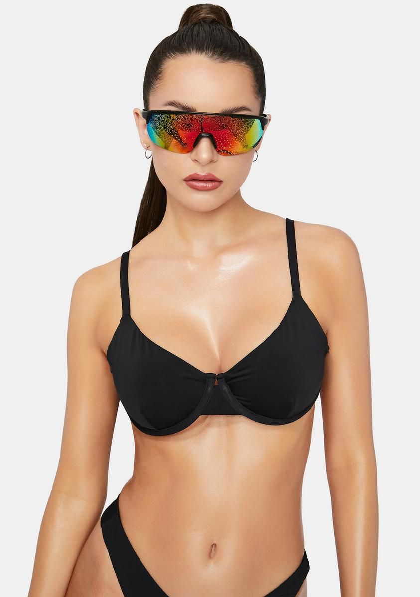 Black Influencer Bikini Top sold by Dolls Kill