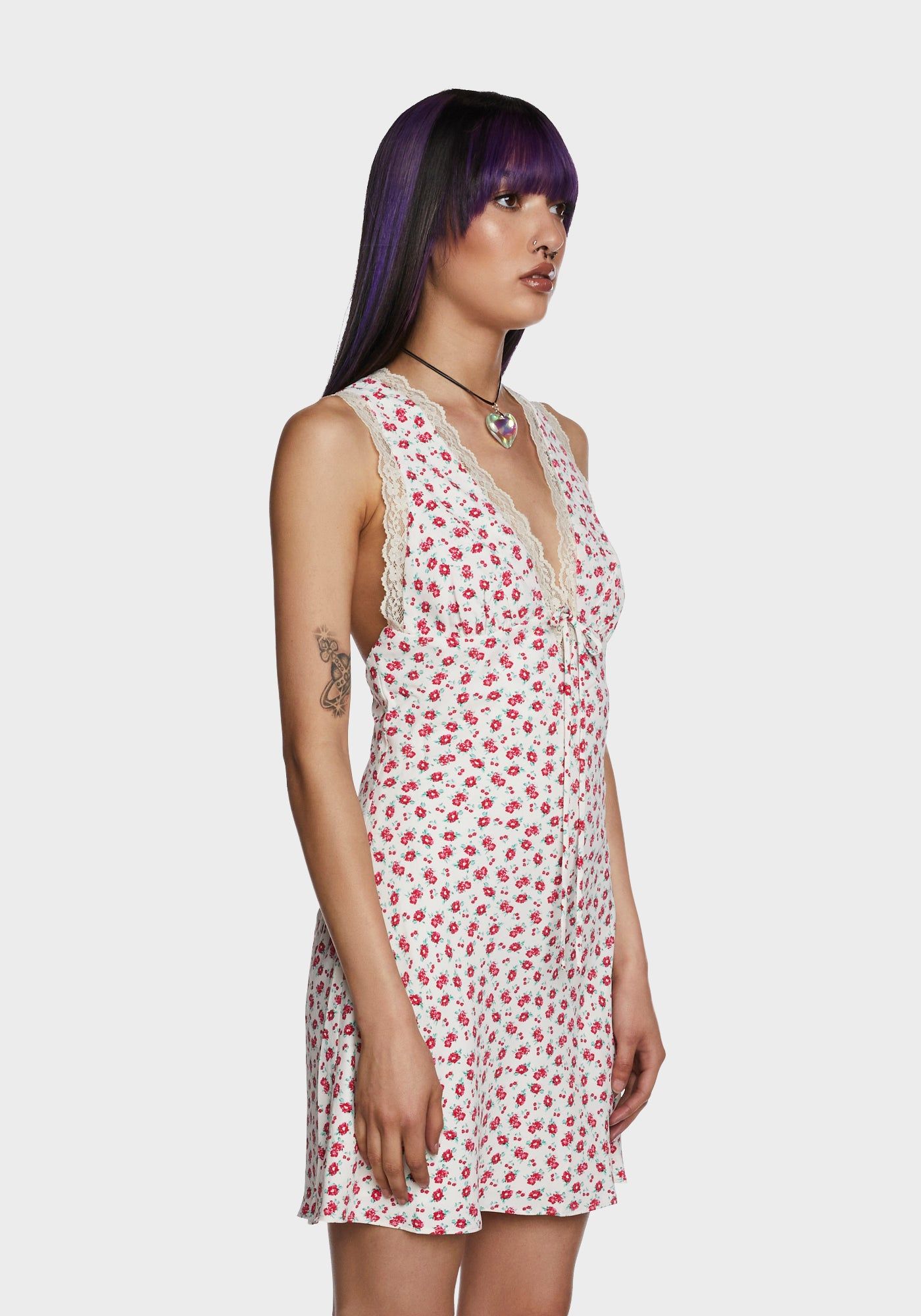 Sunlit Moments Mini Dress - White sold by Dolls Kill product image thumbnail 3