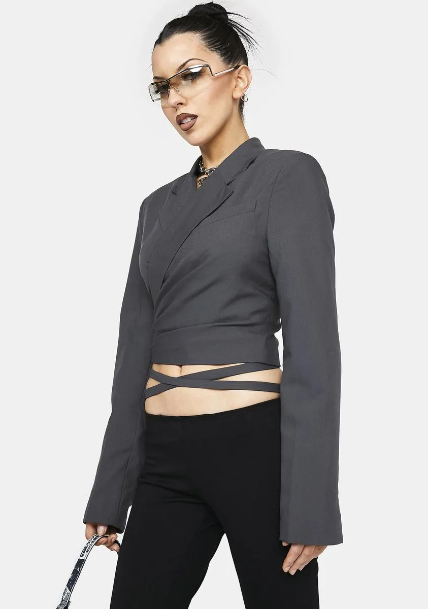 Business Realness Cropped Blazer sold by Dolls Kill product image thumbnail 2