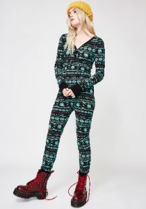 MJ All Day Leaf Onesie sold by Dolls Kill