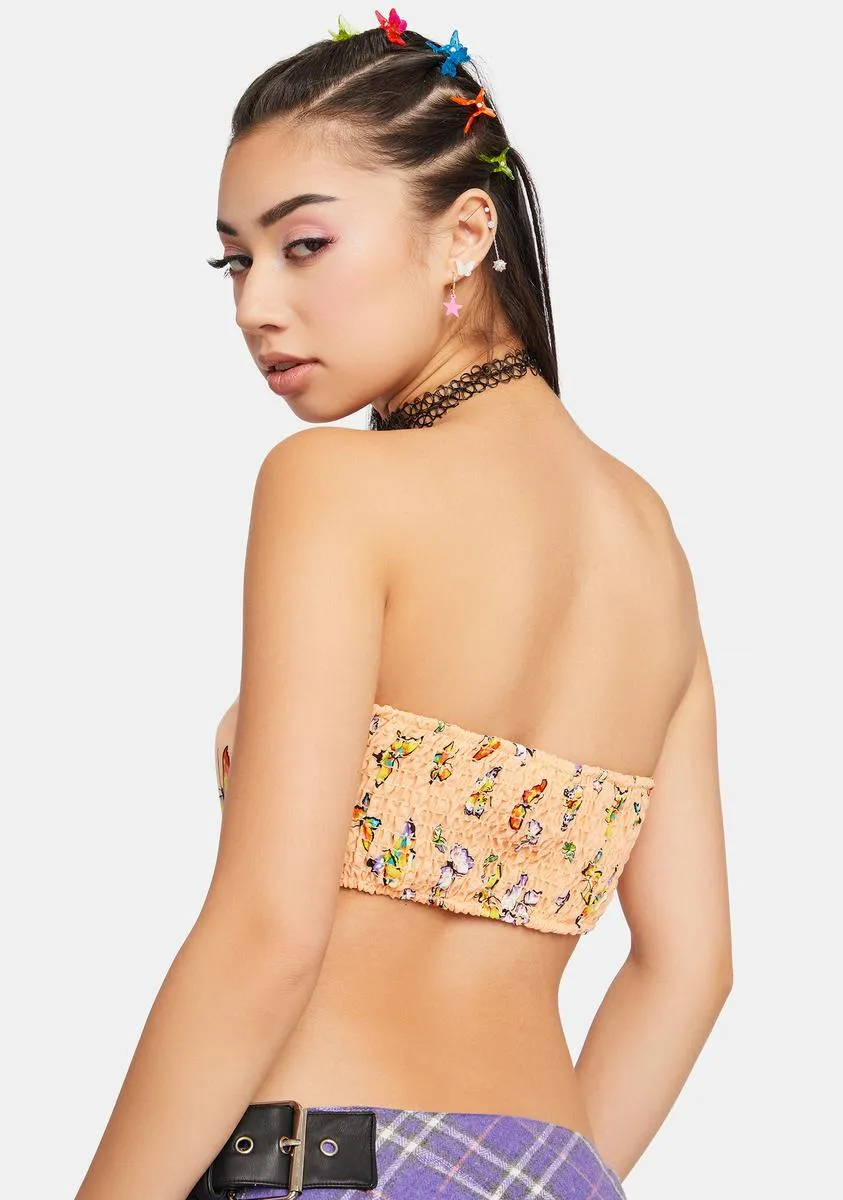 Cantaloupe Let's Wing It Tube Top sold by Dolls Kill product image thumbnail 4