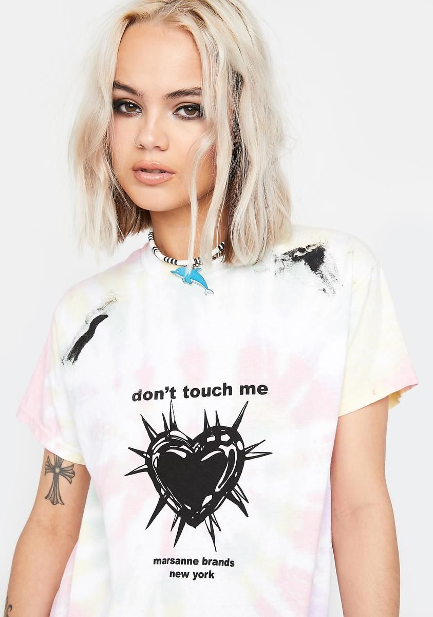 Don't Touch Me Graphic Tee sold by Dolls Kill
