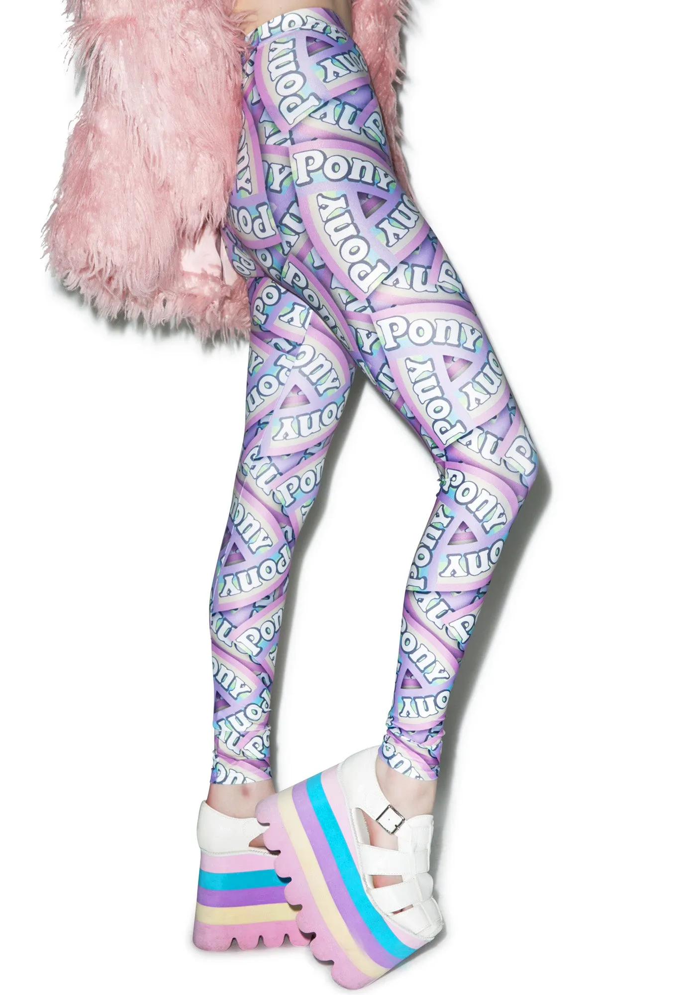 Pony Logo Leggings sold by Dolls Kill product image thumbnail 4
