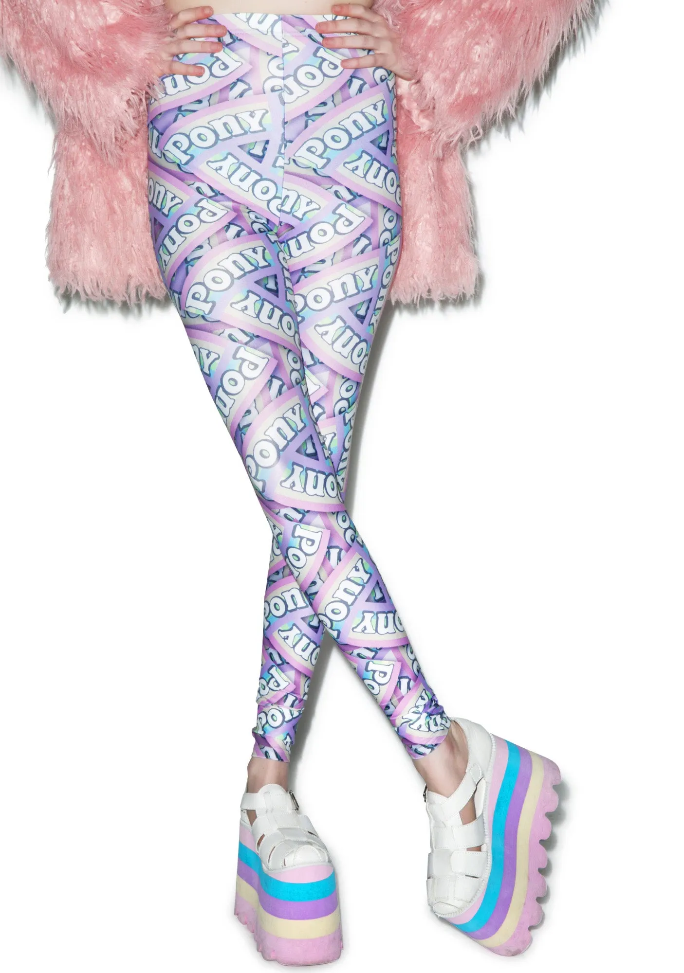 Pony Logo Leggings sold by Dolls Kill product image thumbnail 5