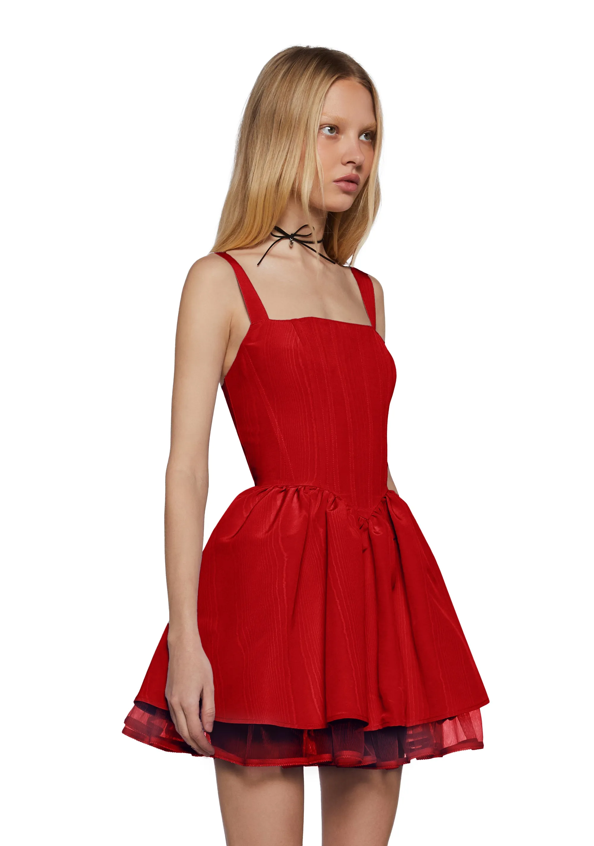 Magic Moves Corset Dress - Red sold by Dolls Kill product image thumbnail 3