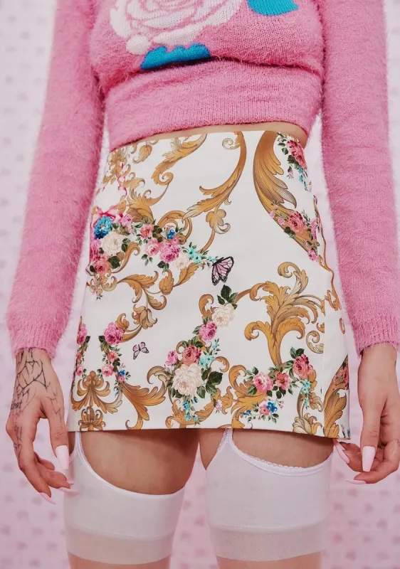 Grander Moments Mini Skirt sold by Dolls Kill